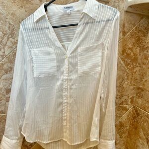 Express small white blouse